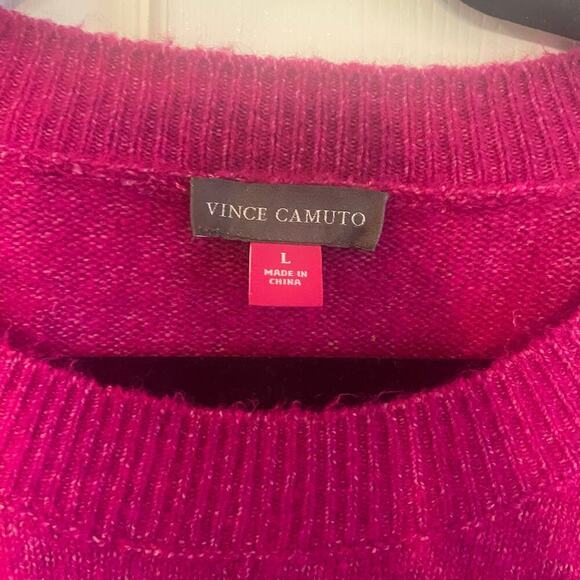VINCE CAMUTO Center Seam Crewneck Sweater size Large - Picture 3 of 12